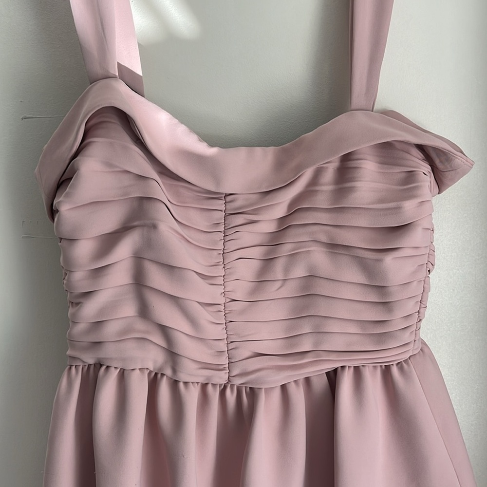 Zara Pink Ruffle Mini Dress - Picture 2 of 4